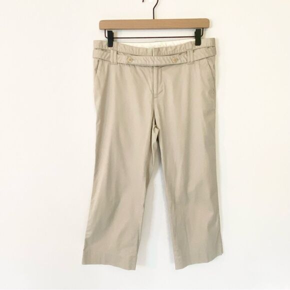 Calvin Klein wide leg khaki capri pant size 6. - Picture 1 of 8